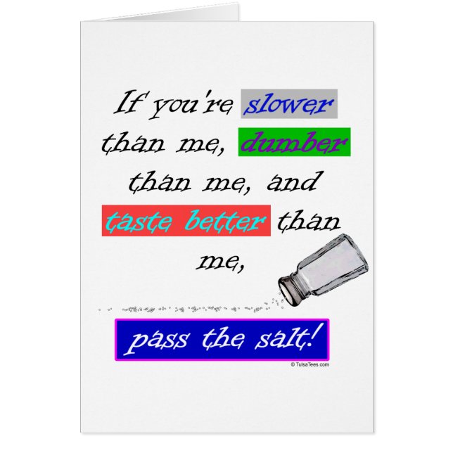 Geef het zout door (Voorkant)