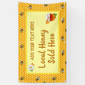 Geef hier de lokale honing van de honingliefhebber spandoek (Verticaal)