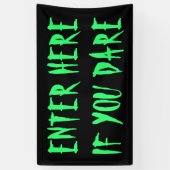 Geef hier op als je buitenshuis naar huis bent ges spandoek (Verticaal)