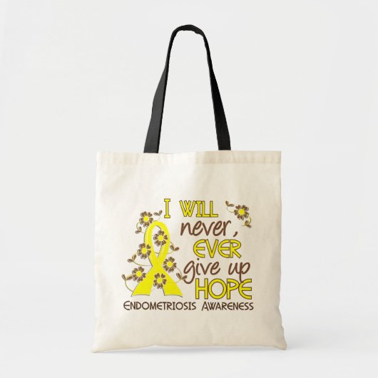 Geef Hope 4 Endometriosis nooit op Tote Bag (Voorkant)