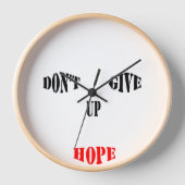 Geef Hope Wall Clock Natural Wood Lijst niet op