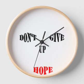 Geef Hope Wall Clock Natural Wood Lijst niet op