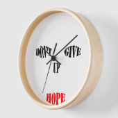 Geef Hope Wall Clock Natural Wood Lijst niet op (Hoek)