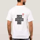 Geef iedereen de schuld van typografie t-shirt (Achterkant)