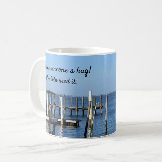 "Geef iemand een Mok" Koffiemok (Voorkant links)