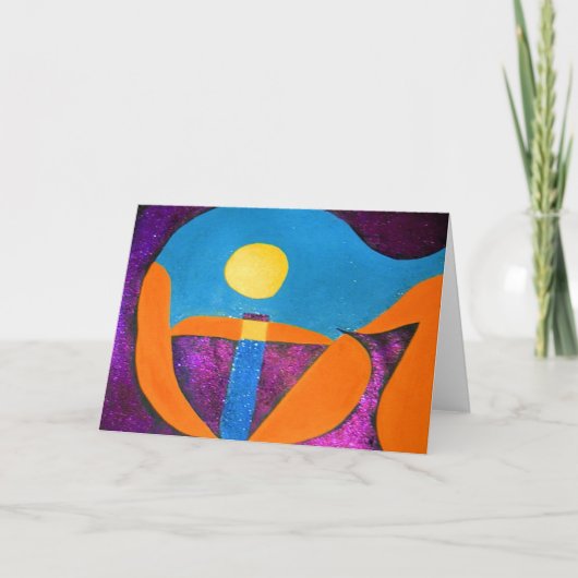 GEEF in abstract woordart. Kaart (Voorkant)