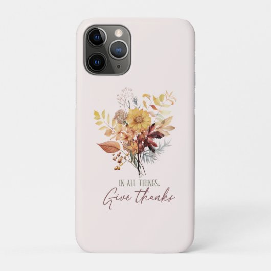 Geef in alle dingen Bedankt - Herfstbloemenboeket Case-Mate iPhone Case (Achterkant)