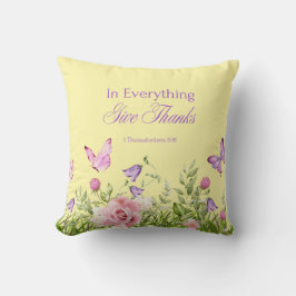 Geef in alles Bedankt Sierkussen (crème)