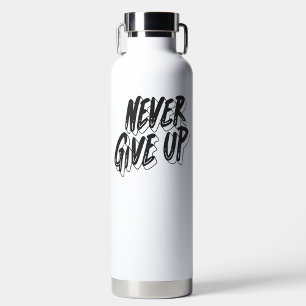 Geef inspiratie nooit op  waterfles