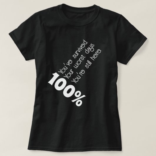 Geef je 100% motivatie T-shirt (Design voorkant)