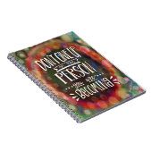 Geef je aanmoediging  trendy niet op notitieboek (Rechterzijde)