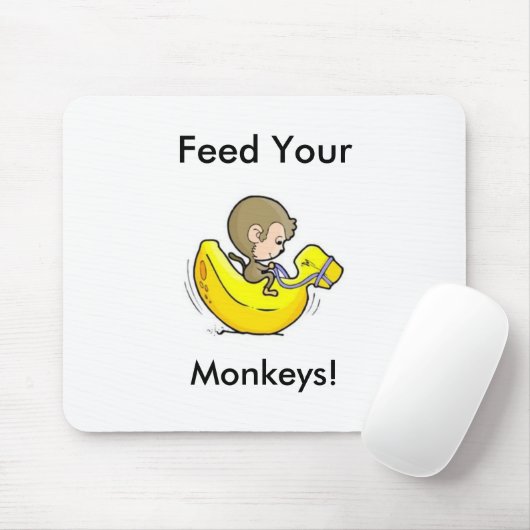 Geef je apen voer! muismat (Met muis)