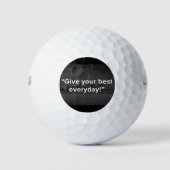 Geef je beste elke dag golfballen (Voorkant)