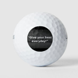 Geef je beste elke dag golfballen
