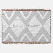 Geef je beste huis grijze Zig Zag aan Deken (Voorkant)