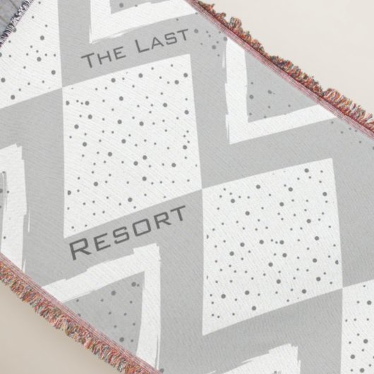 Geef je beste huis grijze Zig Zag aan Deken