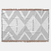 Geef je beste huis grijze Zig Zag aan Deken (Voorkant)
