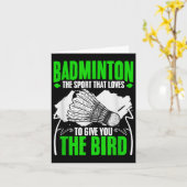 Geef je de Bird Racket Shuttle Hobby Badminton P Kaart (Gele Bloem)