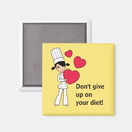 Geef je dieetkoelkastmagneet niet op magneet (Voorkant / Achterkant)