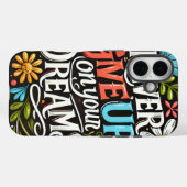 Geef je dromen nooit op Case-Mate iPhone case (Achterkant (horizontaal))