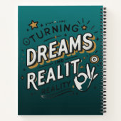 Geef je dromen nooit op notitieboek (Achterkant)