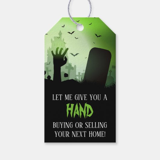 Geef je een hand-halloween Pop door Cadeaulabel (Voorkant)