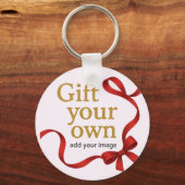 Geef Je Eigen Afbeelding Sleutelhanger Cadeau (Voorkant)