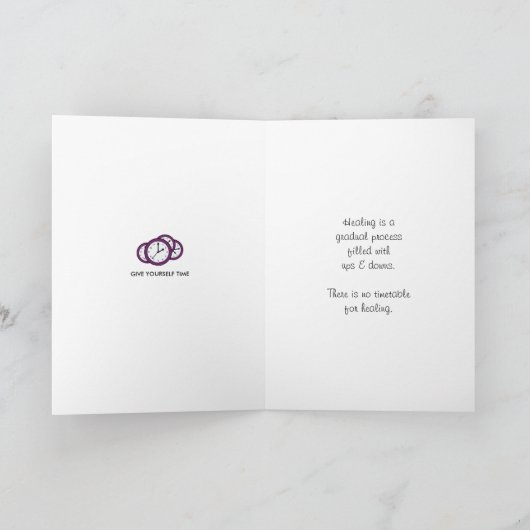 Geef je eigen tijd_A_Wenskaart Kaart (Binnen)