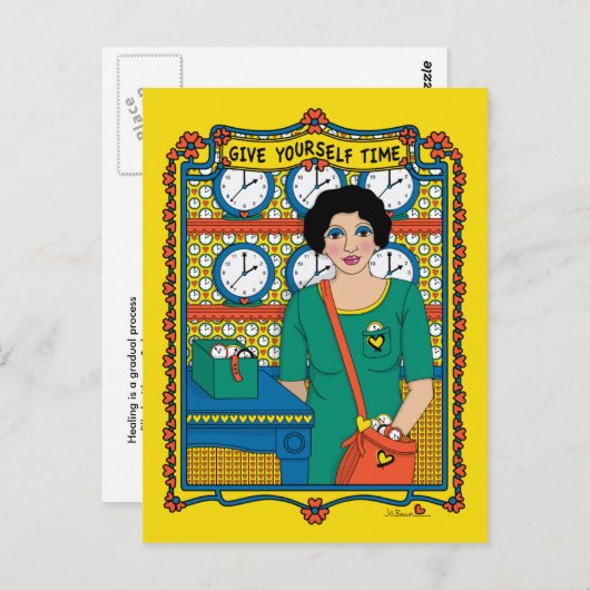 Geef je eigen tijd_B_ Briefkaart (Voorkant / Achterkant)