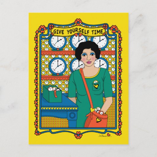 Geef je eigen tijd_B_ Briefkaart (Voorkant)