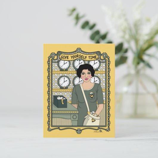 Geef je eigen tijd_C_ Briefkaart (Staand voorkant)
