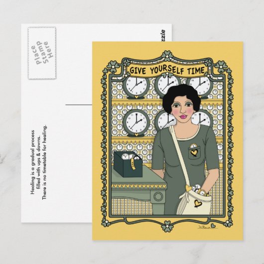 Geef je eigen tijd_C_ Briefkaart (Voorkant / Achterkant)