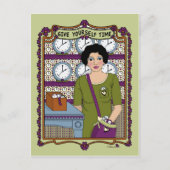 Geef je eigen Time_A_ Briefkaart (Voorkant)