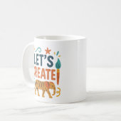 Geef je fantasie een boost en let's Creëer Koffiemok (Voorkant links)
