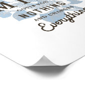 Geef je glimlach  weg poster (Hoek)