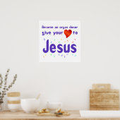 Geef je hart aan Jezus Poster (Keuken)