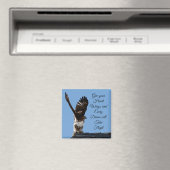 Geef je hartvleugels Inspirerend Hawk Foto Magneet (Insitu (Vaatwasser))