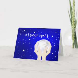 Geef je het Moon Wenskaart Kaart