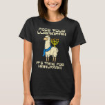 Geef je Llamakah Llama Hanukkah Pajamas Chanukah T-shirt<br><div class="desc">Geef je Llamakah Llama Hanukkah Pajamas Chanukah PJs.</div>