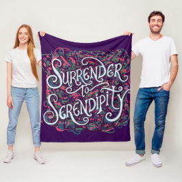 Geef je over aan Serendipiteit Fleece Deken