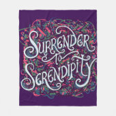 Geef je over aan Serendipiteit Fleece Deken (Voorkant)