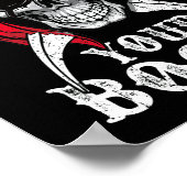 Geef je romige piraatschedel over poster (Hoek)