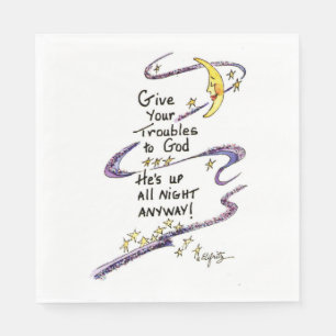 Geef je troebels aan God. Gezegde ter bestrijding Servet