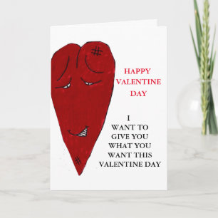 GEEF JE WAT JE WILT valentijn kaart