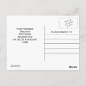 Geef je zorgen over briefkaart (Achterkant)