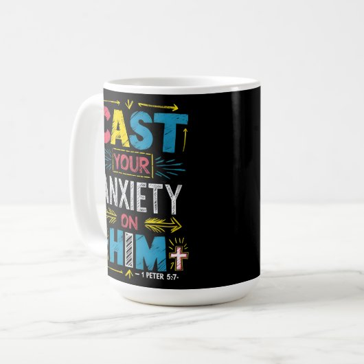 Geef je zorgen over koffiemok (Voorkant links)