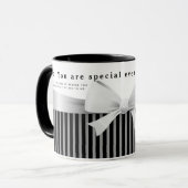 Geef je zwarte streep aan je eigen specialiteit mok (Voorkant links)