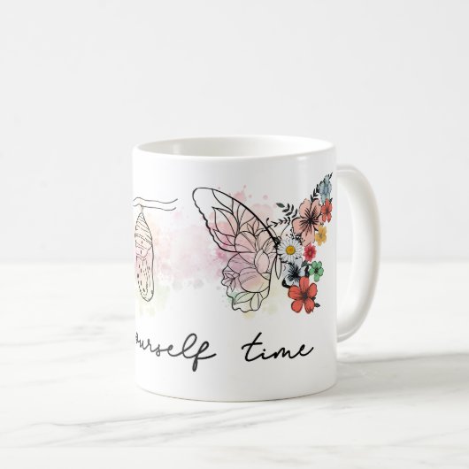 Geef jezelf de tijd 11oz Mok (Voorkant rechts)