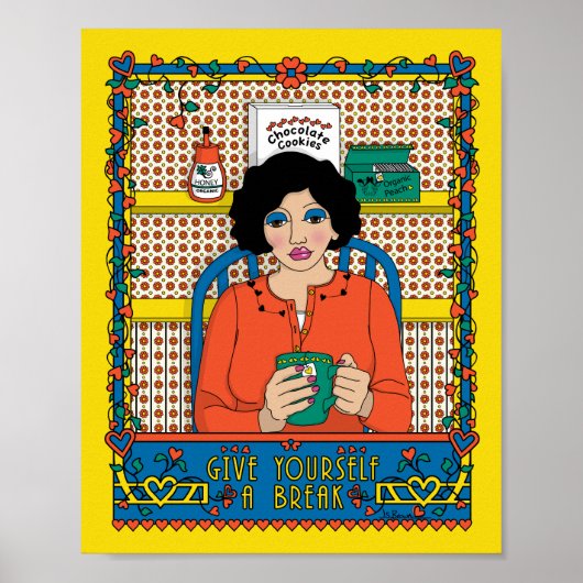 Geef jezelf een Break_B_8x10 Poster (Voorkant)