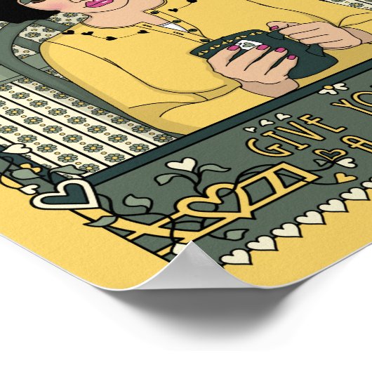 Geef jezelf een Break_C_8x10 Poster (Hoek)